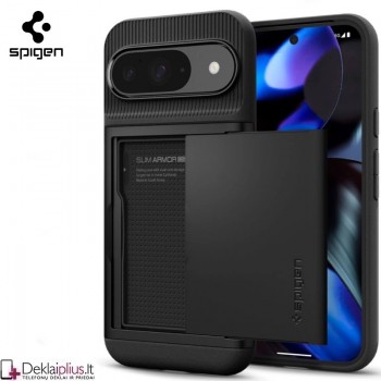 Spigen Slim Armor Cs dėklas - juodas (Google Pixel 9/Pixel 9 Pro)